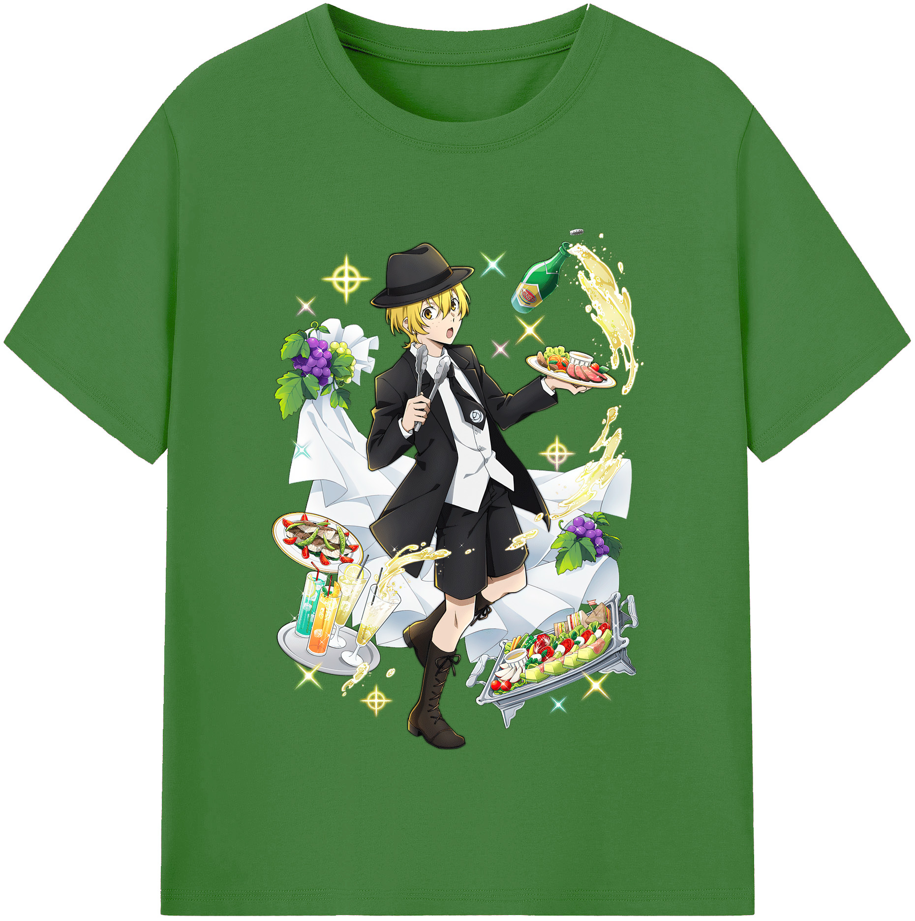 （画像用） 文豪ストレイドッグス Bungo Stray Dogs レディースカジュアルプリントTシャツ（綿100％）